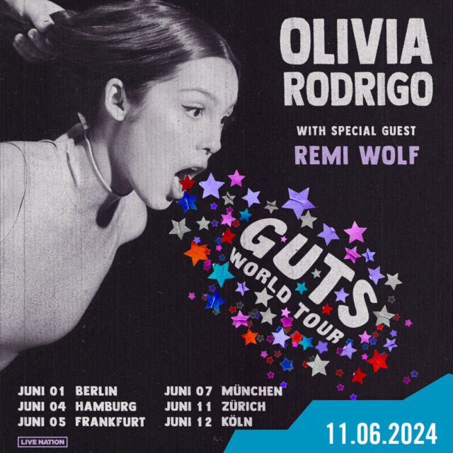 ⚡Ankündigung⚡ Olivia Rodrigo ist zurück und wird im Rahmen ihrer GUTS world tour bei uns in Zürich am 11.06.2024 auftreten. Registriere dich bis zum 17.09.23 um 23:00 Uhr auf @ticketmasterch, um an die begehrten Tickets zu gelangen🎟️.

@oliviarodrigo @livenationgsa #oliviarodrigo #gutsworldtour #2024 #girlsnight #popmusic #newalbum #tour #music #hallenstadion #zuerich